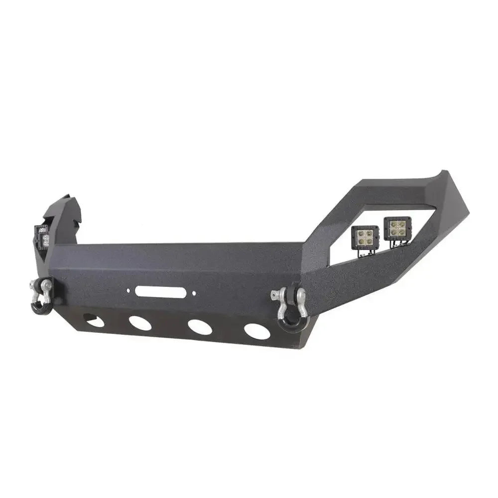 Factory Wholesale Pickups Parts Front Bumper With LED Aftermarket Steel Black Winch Bumper Guard For Tacoma 2016-2018