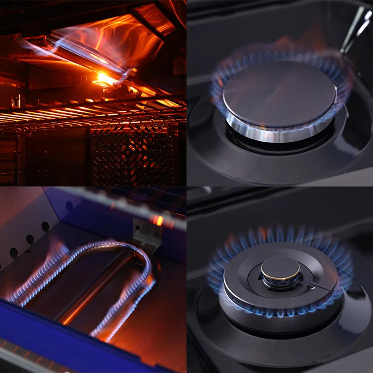 Factory direct price gas stove 4 burners stainless steel range gas burners industrial oven burners