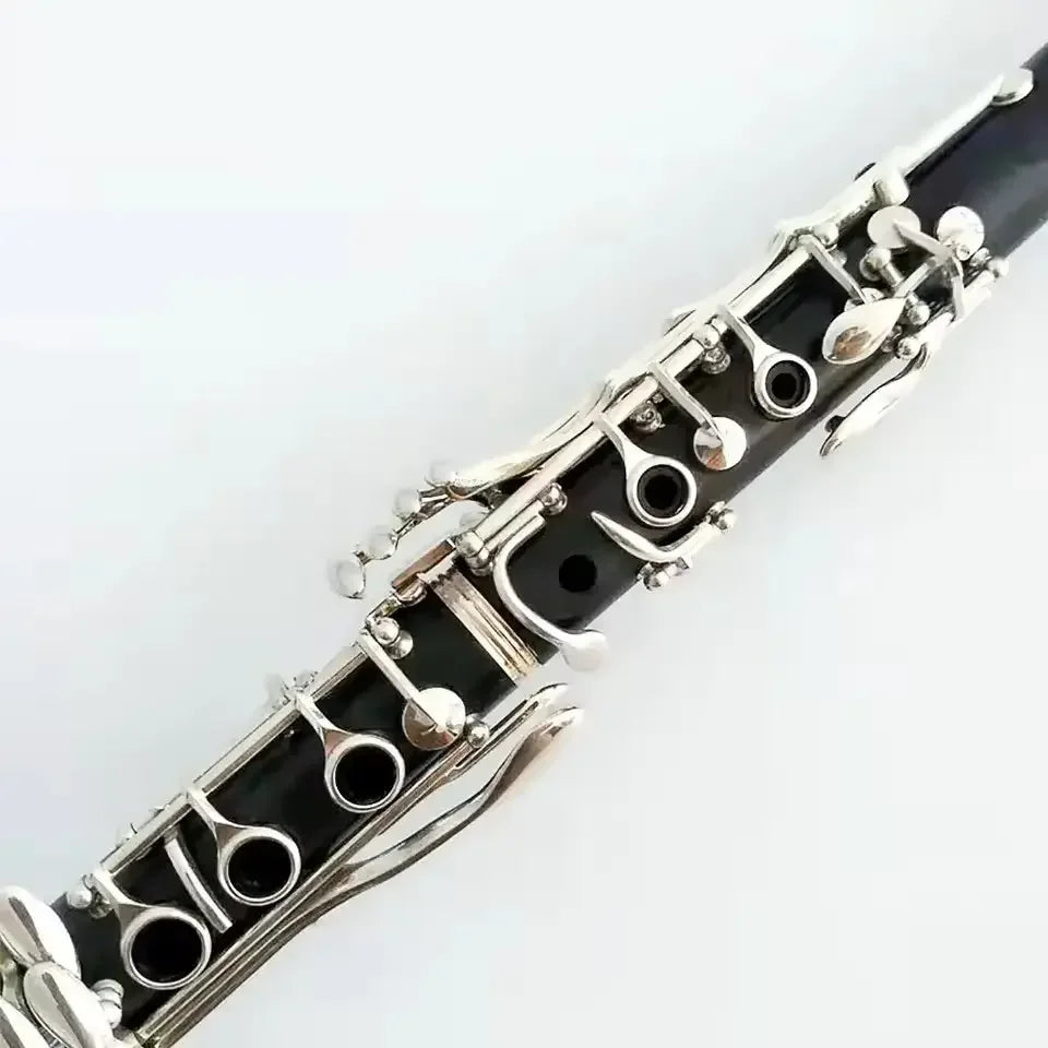 Factory ebony silver plated 17 key Bb clarinet for sale instrument