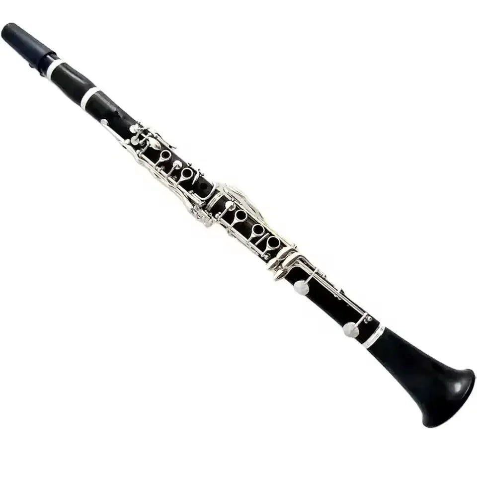 Factory ebony silver plated 17 key Bb clarinet for sale instrument