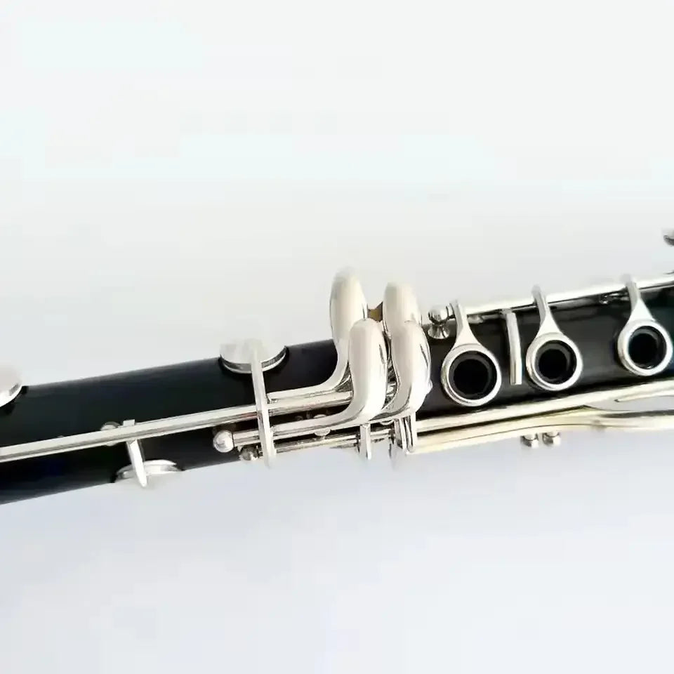 Factory ebony silver plated 17 key Bb clarinet for sale instrument
