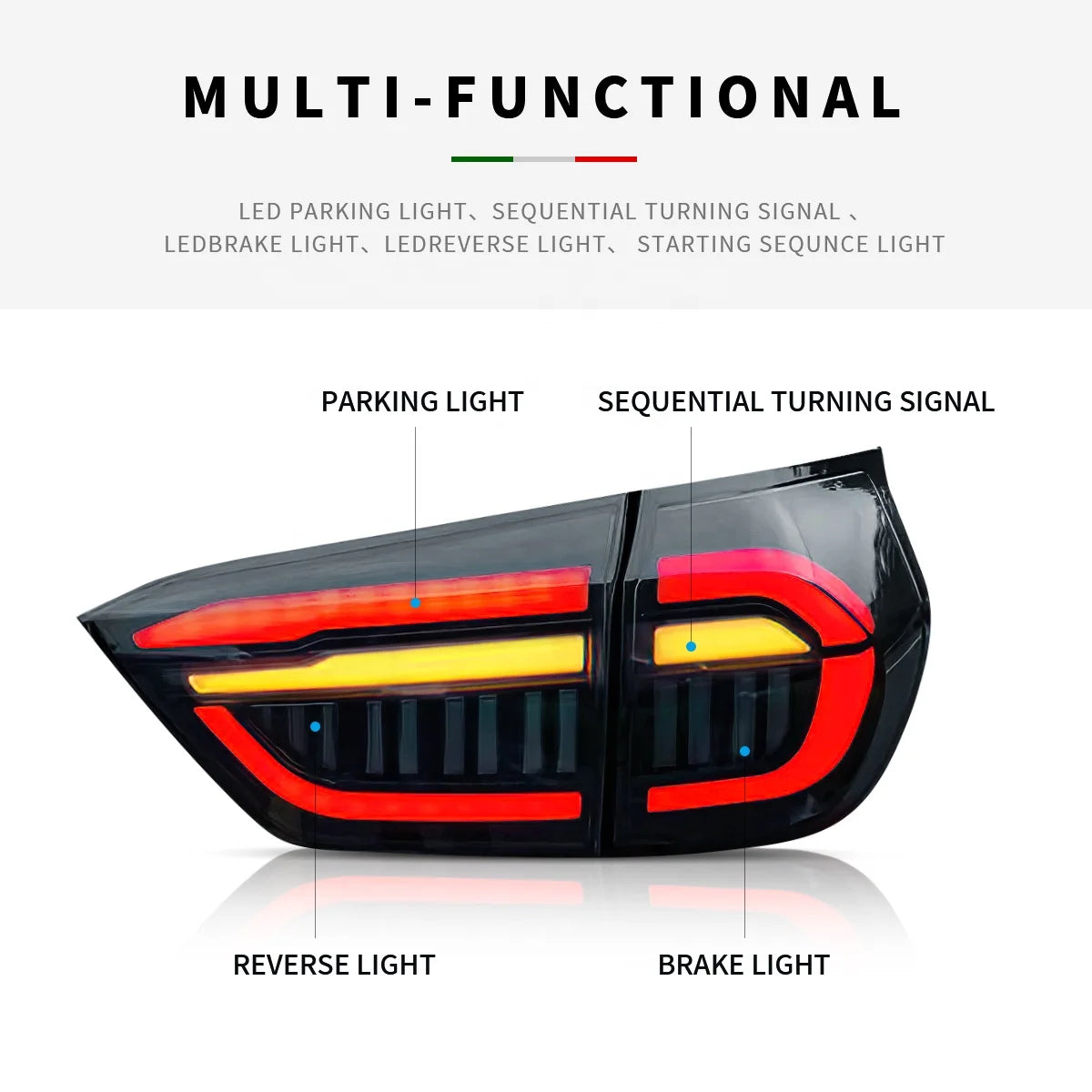 Factory led rücklicht für Jazz fit mit die ausgangs sequenz parkplatz licht 2020 2021 für honda fit rücklicht