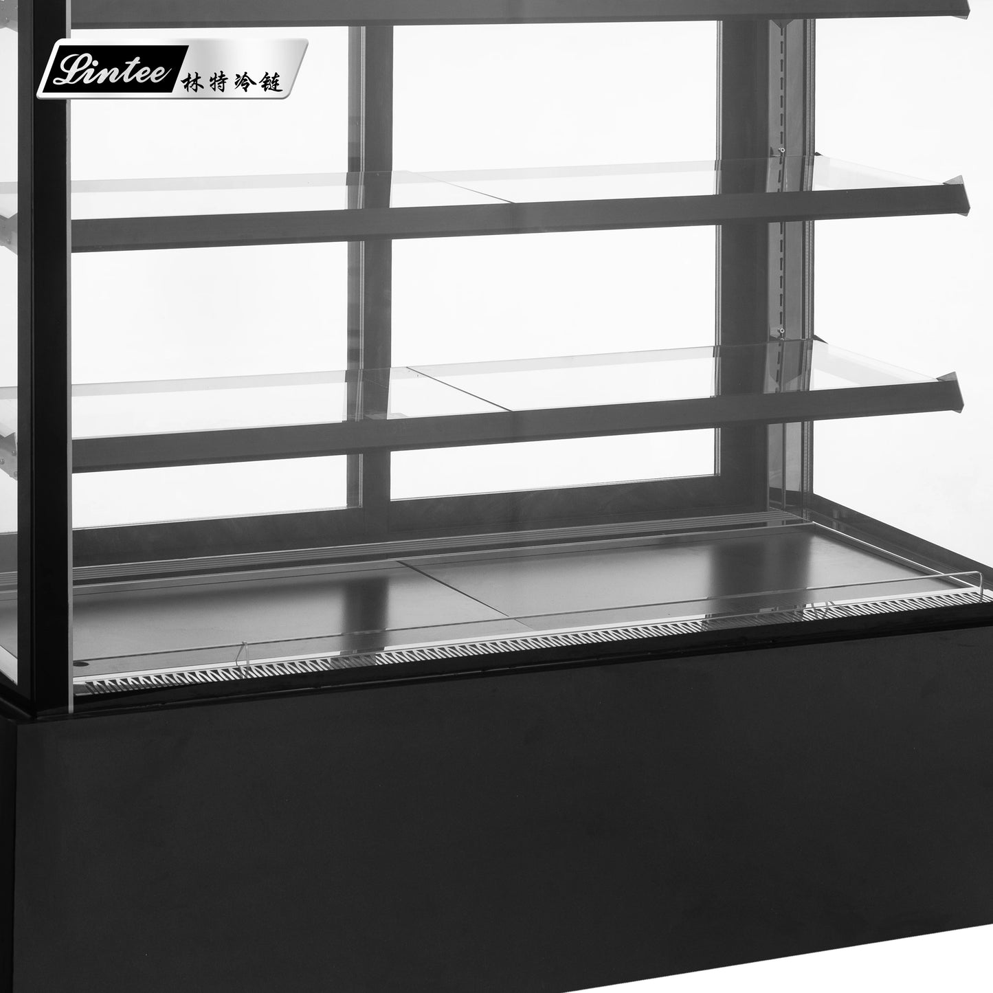 Fan Cooling Glass Door Refrigerator Bakery Display Cabinet Cake Refrigerated Showcase Cake Display Fridge