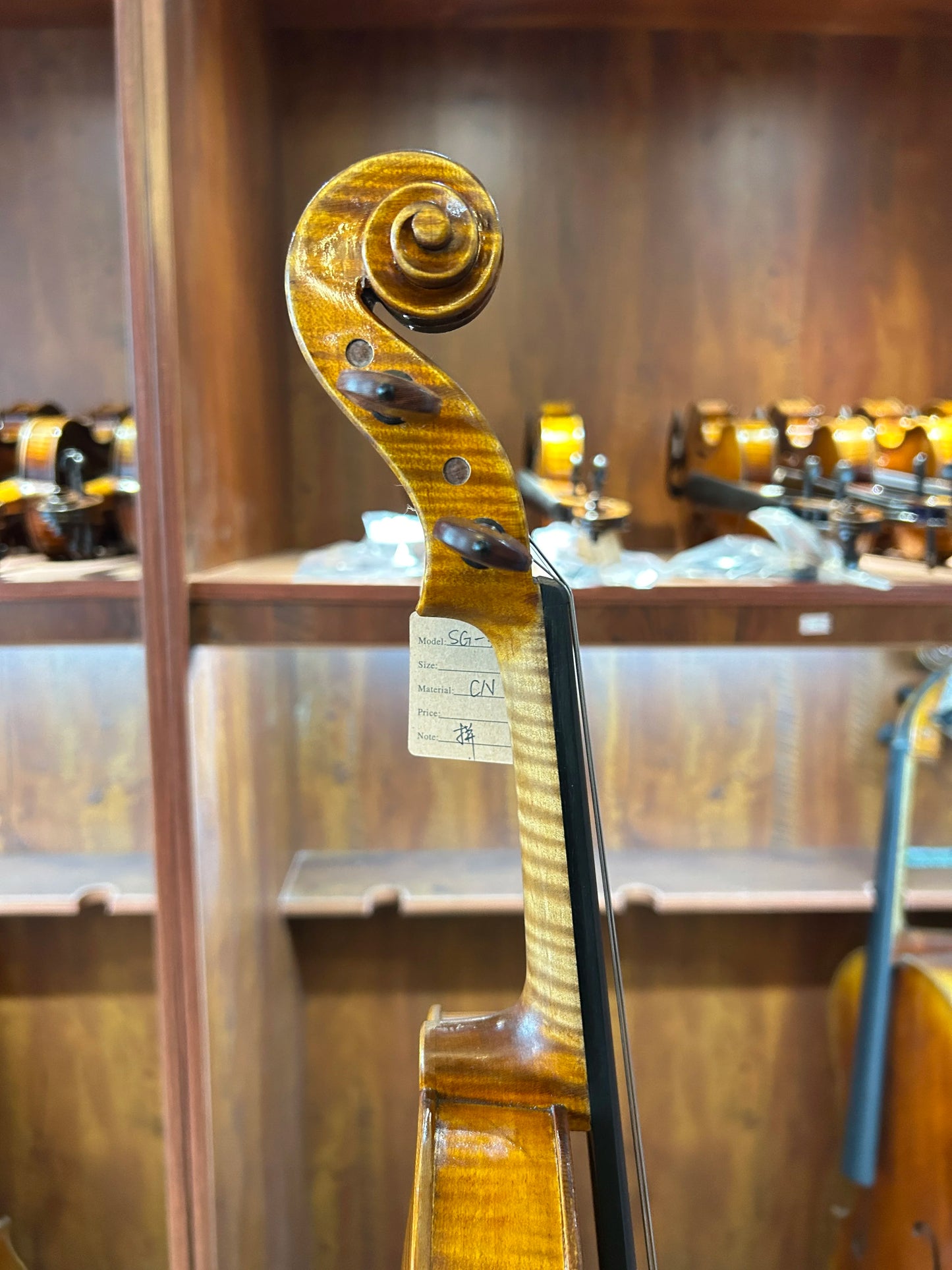 MMOOKA Fine Flamed Handmade Violin violín violino fiddle Stradivari Model SG-3