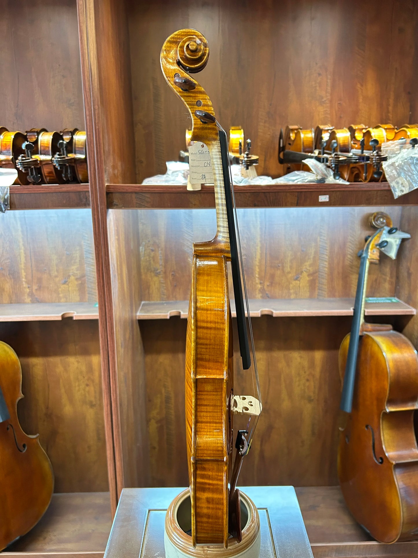 MMOOKA Fine Flamed Handmade Violin violín violino fiddle Stradivari Model SG-3