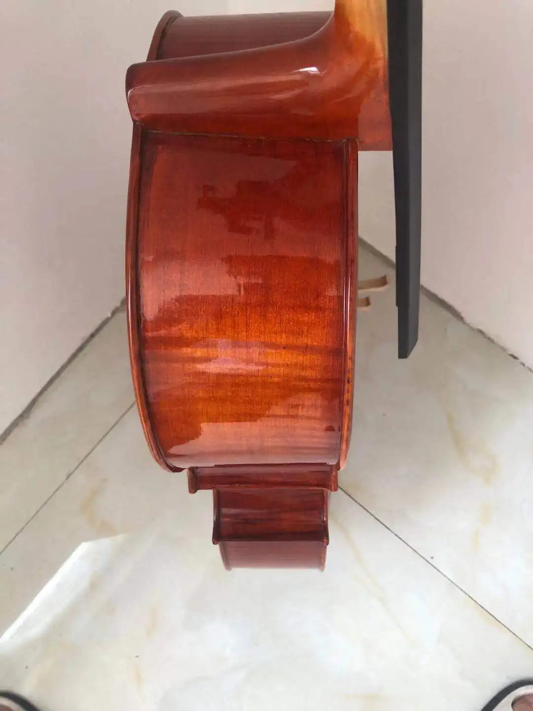 MMOOKA Fine Tone! Rich flame！handmade Solid wood Cello 4/4 3/4 1/2 1/4 maple Violoncello Professional Acoustic Musical Instrument，Bow,