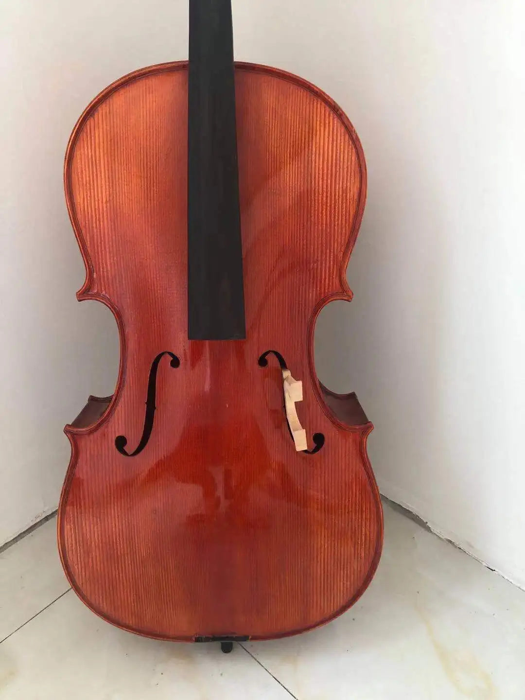 MMOOKA Fine Tone! Rich flame！handmade Solid wood Cello 4/4 3/4 1/2 1/4 maple Violoncello Professional Acoustic Musical Instrument，Bow,