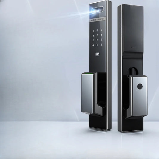 Finger vein face recognition intelligent lock password electronic lock entrance door visible cat's eye intelligent