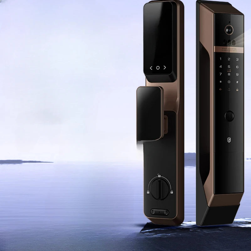 Fingerprint lock, intelligent lock, facial recognition, visual cat's eye, household anti-theft door, fully automatic electronic