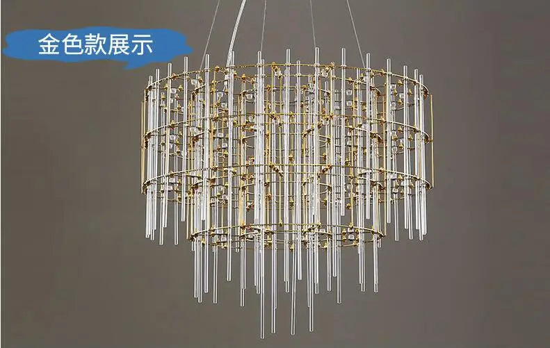 Firefly chandelier creative stainless steel living room lamp high-end atmospheric looks good for villas/duplex buildings/lobby