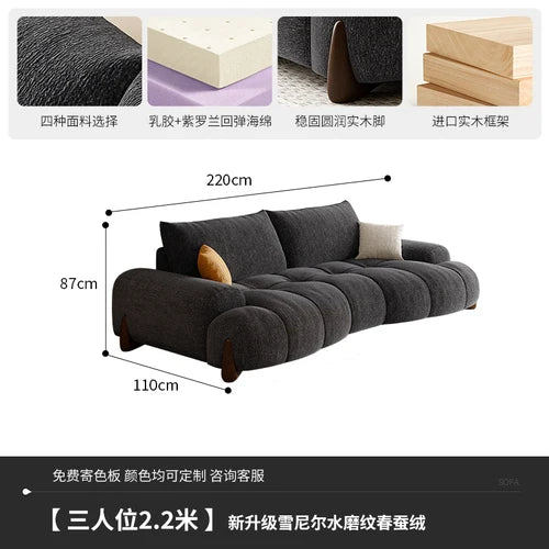 Floor Cloud Living Room Sofa Sleeper Curved Luxury Massage Lounge Couch Modular Recliner Lounge Muebles Para Casa Home Furniture