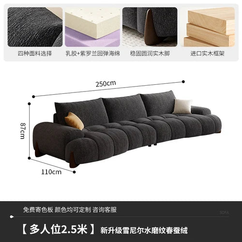 Floor Cloud Living Room Sofa Sleeper Curved Luxury Massage Lounge Couch Modular Recliner Lounge Muebles Para Casa Home Furniture