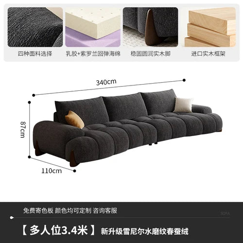 Floor Cloud Living Room Sofa Sleeper Curved Luxury Massage Lounge Couch Modular Recliner Lounge Muebles Para Casa Home Furniture