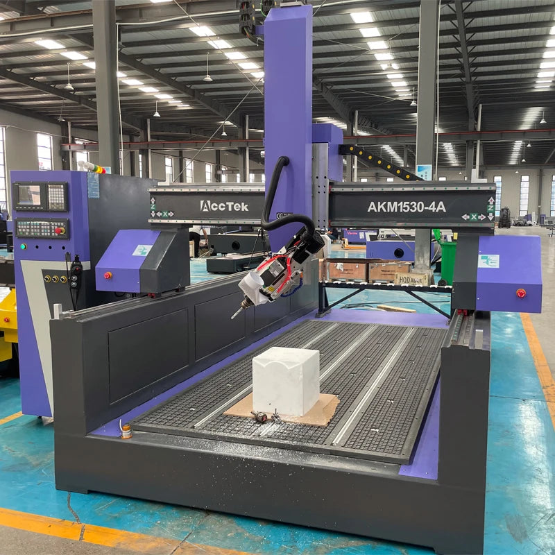 Foam Cutting CNC Router 4axis Atc EPS Statues Carving Machine with Spindle Swing 180 Auto Tool Change