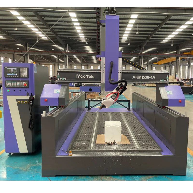 Foam Cutting CNC Router 4axis Atc EPS Statues Carving Machine with Spindle Swing 180 Auto Tool Change