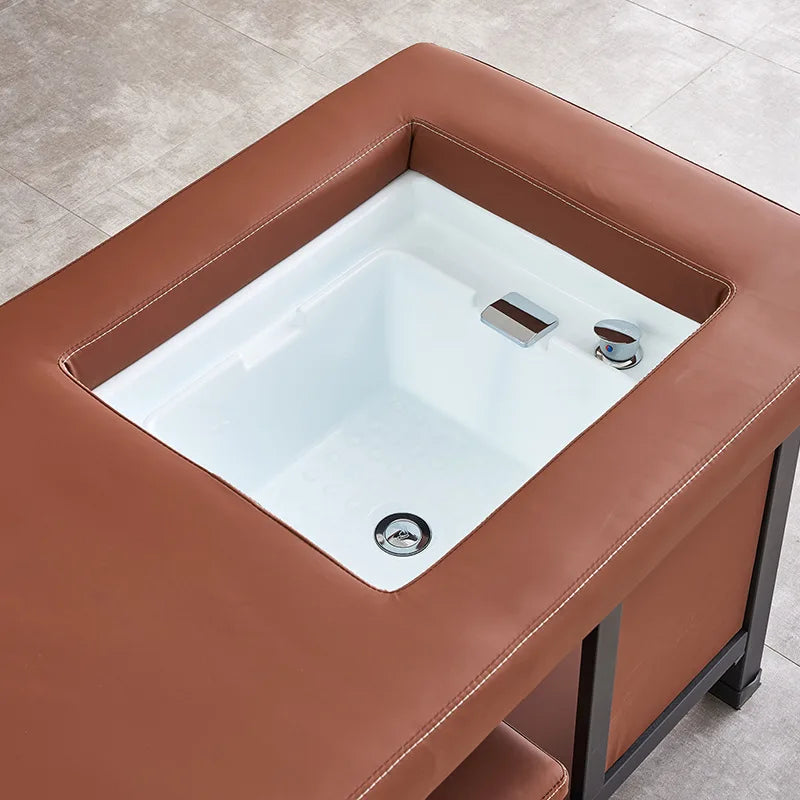 Foot massage shampoo bed with water circulation fumigation, beauty salon, hair salon, barber shop, exclusive internet famous