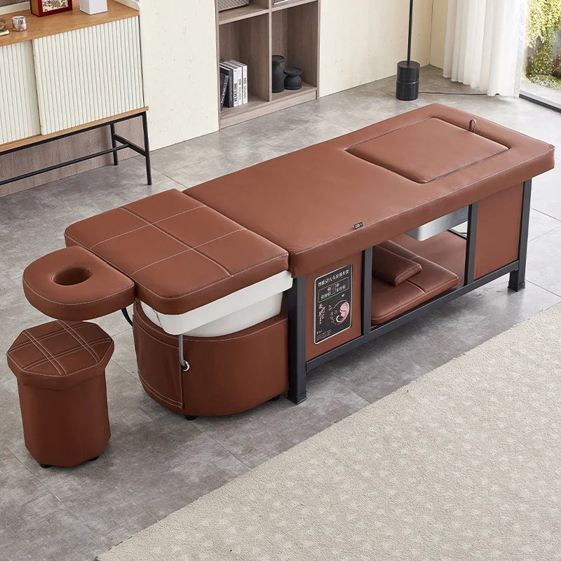 Foot massage shampoo bed with water circulation fumigation, beauty salon, hair salon, barber shop, exclusive internet famous