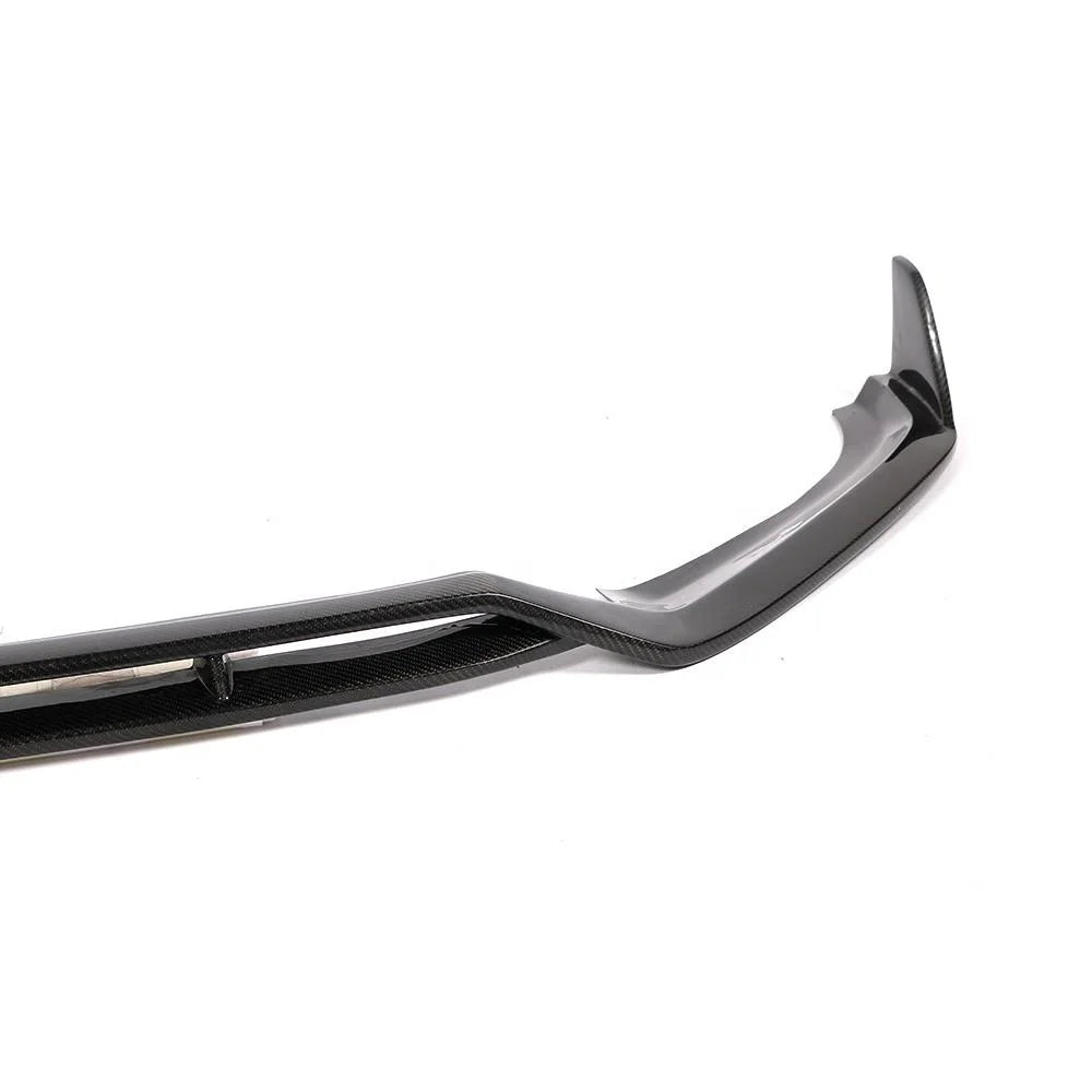 For  S4 B9 front lip carbon fiber KB style car bumper lip fit for  A4 S LINE 2017-2019