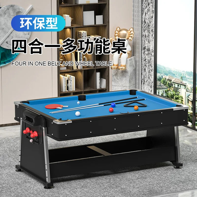 Four in One Multifunctional Billiards Table, Home Table, Small Black 8 Table, American Style