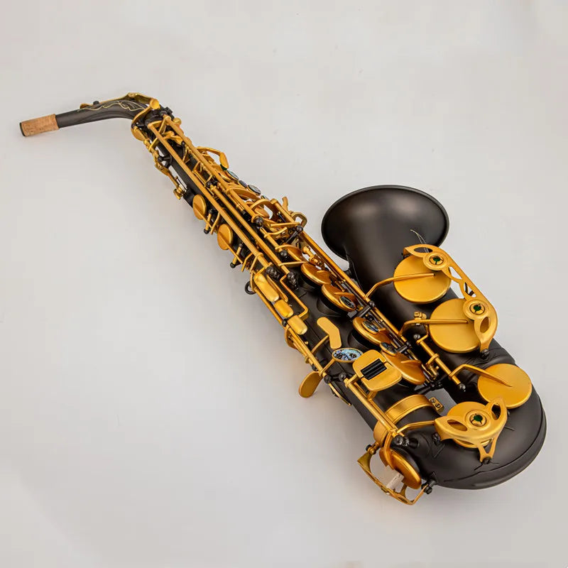 France quality SAS-R54 alto saxophone Eb black electroplating black nickel plated carved body professional Woodwind