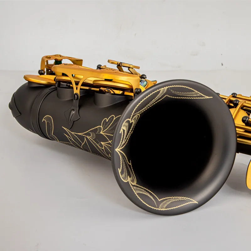France quality SAS-R54 alto saxophone Eb black electroplating black nickel plated carved body professional Woodwind