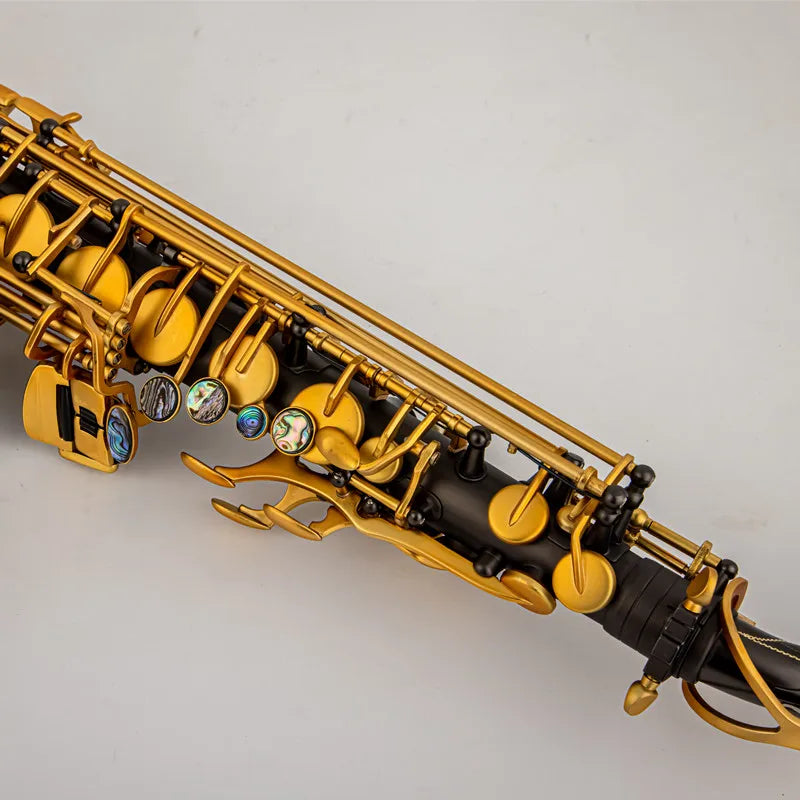 France quality SAS-R54 alto saxophone Eb black electroplating black nickel plated carved body professional Woodwind
