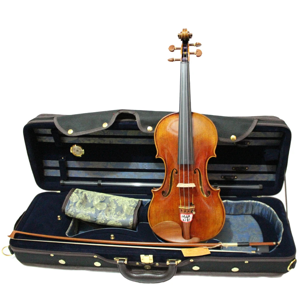 MMOOKA Free Shipping Master Violin 4/4 Guarneri Del Gesu Cannon II 1743 100% Handmade Oil Varnish With Pernambuco Bow Foam Case FPVN05