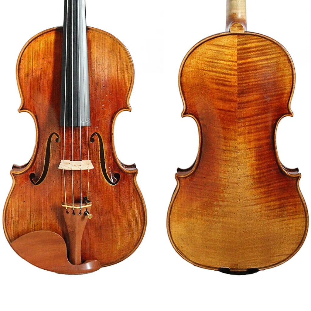 MMOOKA Free Shipping Master Violin 4/4 Guarneri Del Gesu Cannon II 1743 100% Handmade Oil Varnish With Pernambuco Bow Foam Case FPVN05