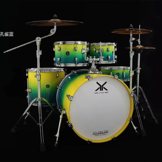 MMOOKA Free sample percussion instruments 5 drums 2 cymbals drum set beginner playing drum kit