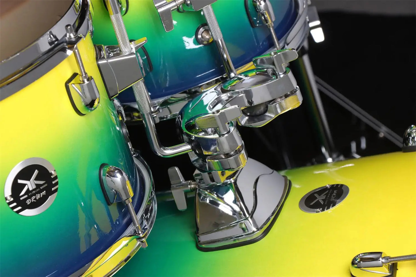 MMOOKA Free sample percussion instruments 5 drums 2 cymbals drum set beginner playing drum kit