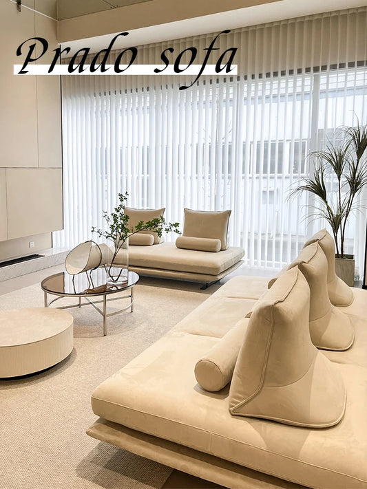 Freehand brushwork space Prado Prado sofa high-end private fabrics without handrails