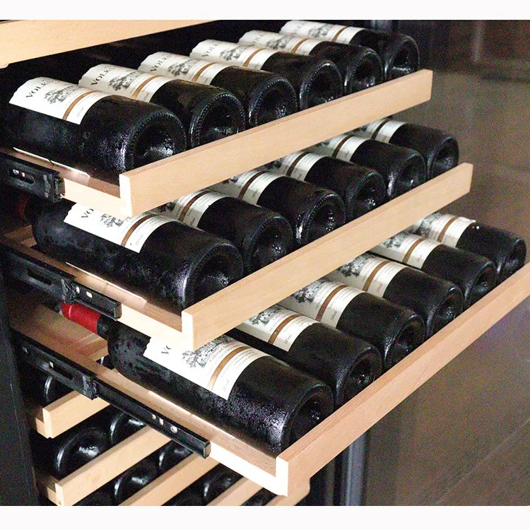 Freestanding Electric Compressor wine cooler large volume capacity wine refrigerator