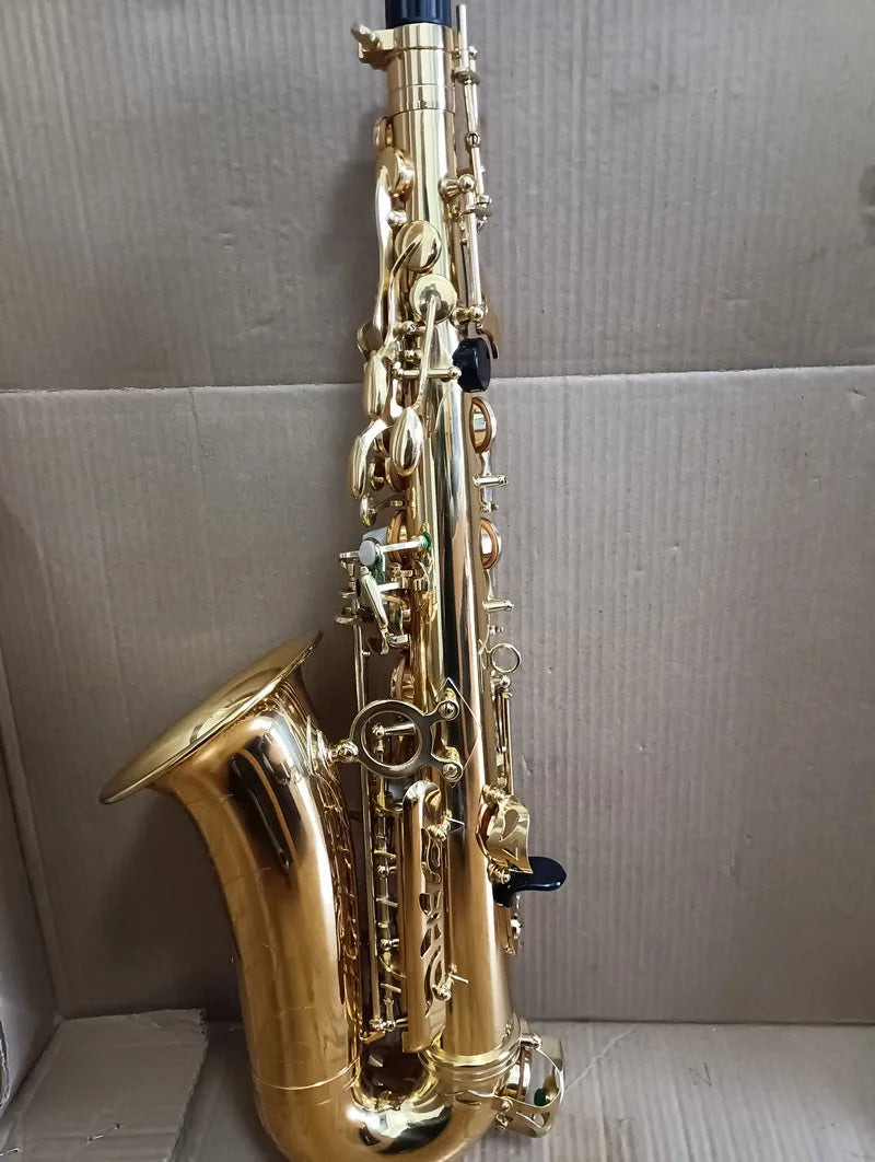 Frence Super Action Serie II Alto Eb Saxophone Brass Deep Carved Gold Lacquer Sax  Musical Instrument With Case Accessories