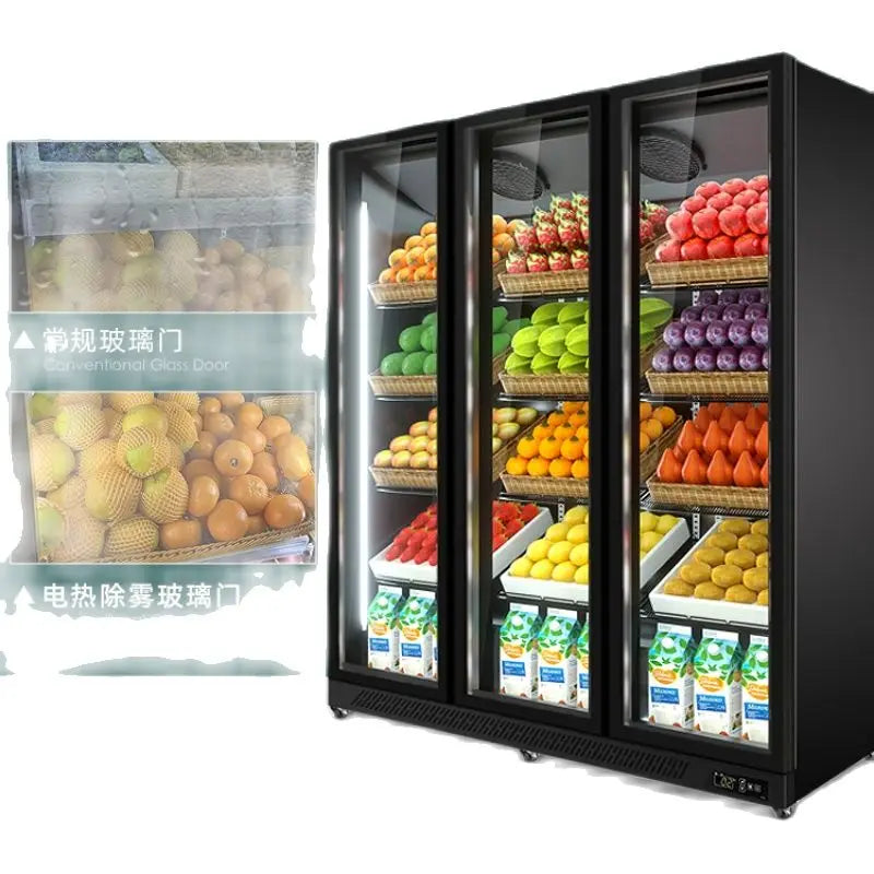 Fruit preservation cabinet, vegetable display cabinet, refrigerated vertical freezer, commercial supermarket air curtain cabinet