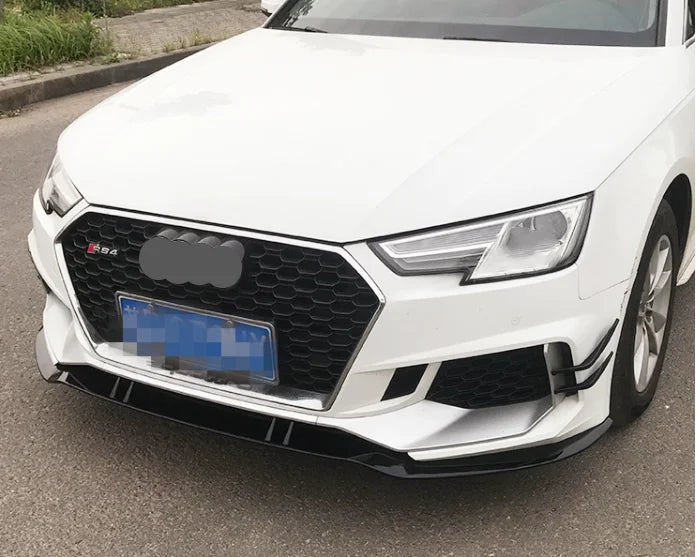 Full Set Front Bumper With Grille For  A4 B9 2017-2019 Facelift  RS4 Type Front Bumper Body Kit