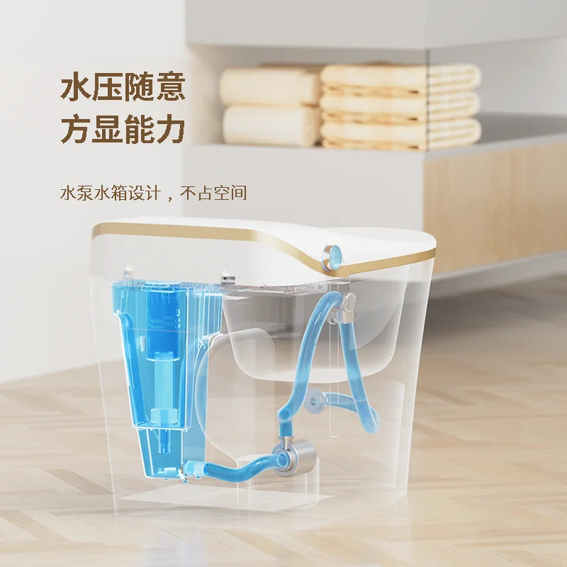 Full-automatic instant heating type water temperature adjustable seat cushion heating intelligent toilet for home hotel