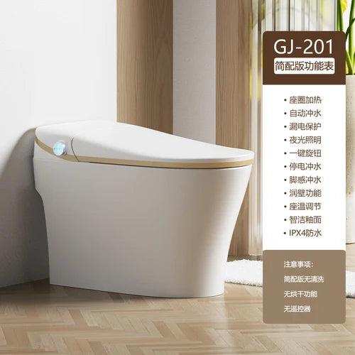 Full-automatic instant heating type water temperature adjustable seat cushion heating intelligent toilet for home hotel