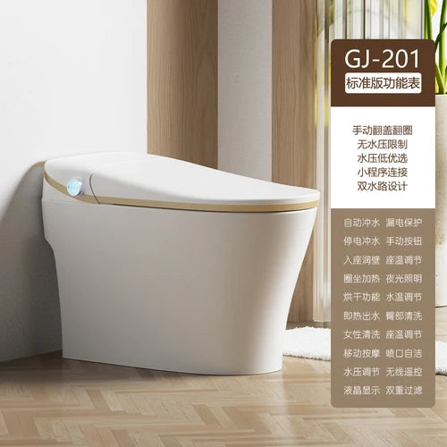 Full-automatic instant heating type water temperature adjustable seat cushion heating intelligent toilet for home hotel