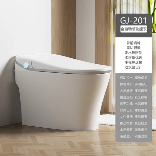 Full-automatic instant heating type water temperature adjustable seat cushion heating intelligent toilet for home hotel