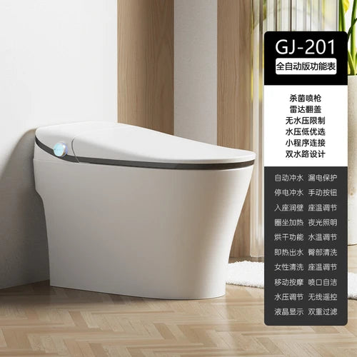Full-automatic instant heating type water temperature adjustable seat cushion heating intelligent toilet for home hotel