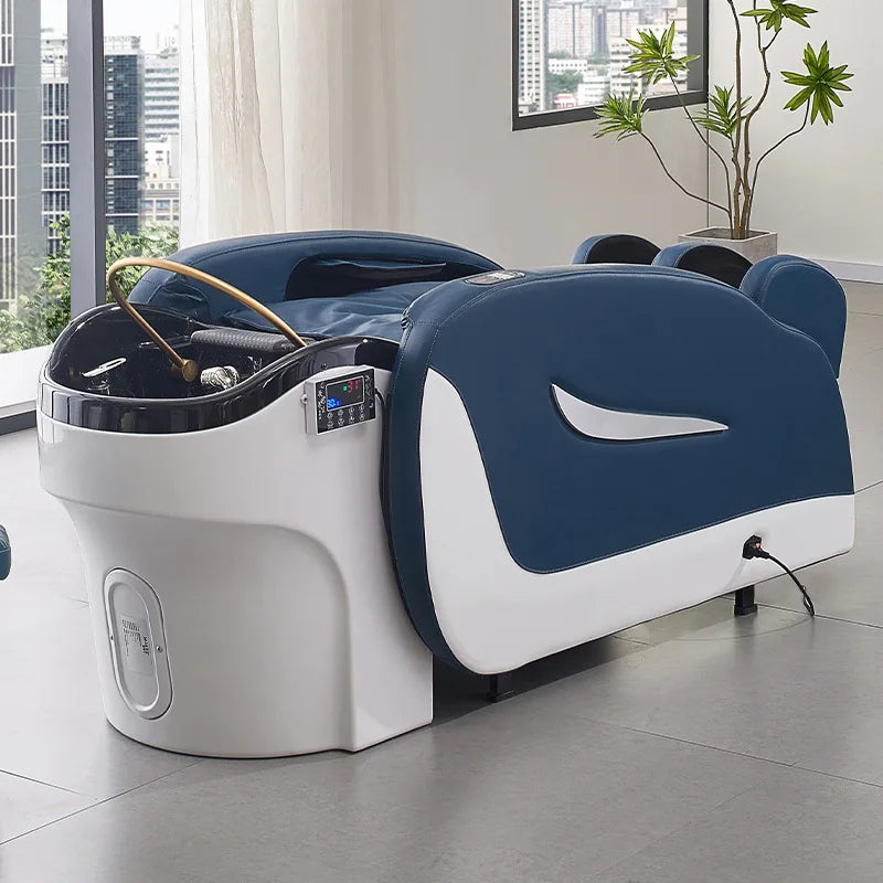 Fully automatic intelligent massage hair washing bed, hair salon electric lift bed, hair salon water circulation head therapy be