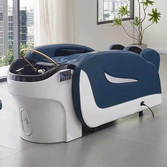 Fully automatic intelligent massage hair washing bed, hair salon electric lift bed, hair salon water circulation head therapy be