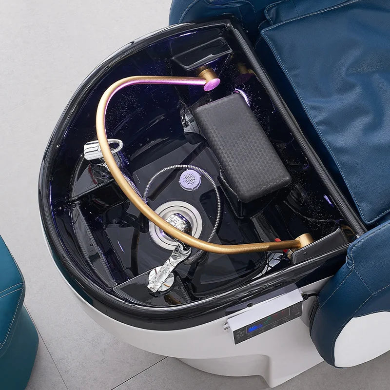 Fully automatic intelligent massage hair washing bed, hair salon electric lift bed, hair salon water circulation head therapy be