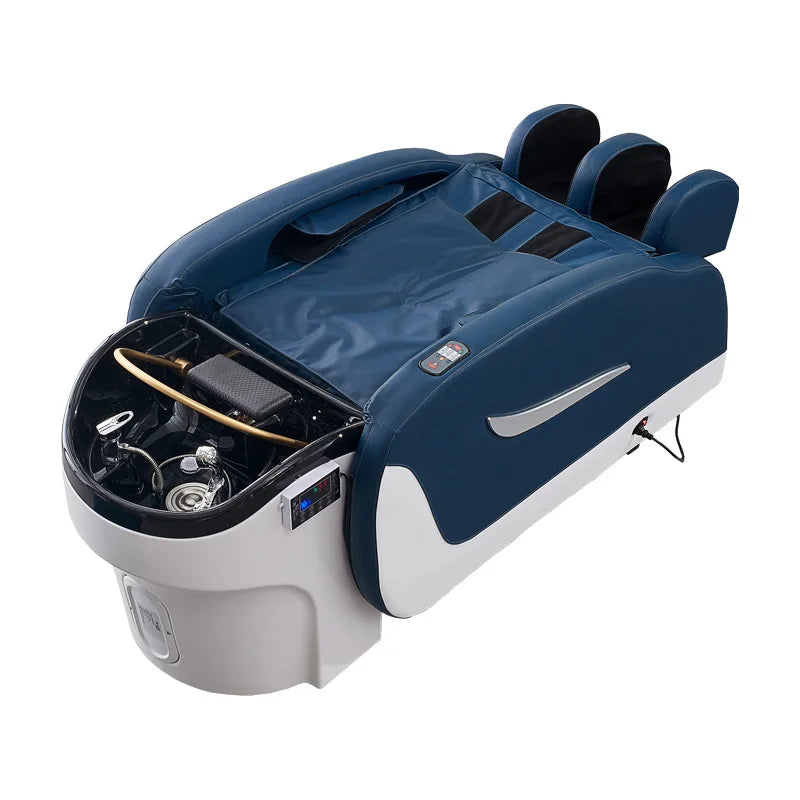 Fully automatic intelligent massage hair washing bed, hair salon electric lift bed, hair salon water circulation head therapy be