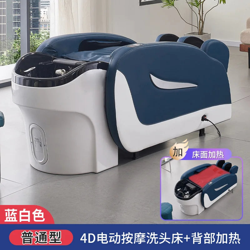 Fully automatic intelligent massage hair washing bed, hair salon electric lift bed, hair salon water circulation head therapy be