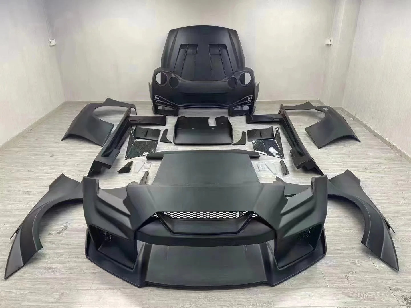 GTR car body kit liberty walk V3 LB wide body kit bumper for Nissan GTR35 GT-R35