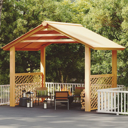 Garden anti-corrosion wood outdoor villa awning assembly outdoor yard climbing rattan shelf solid wood corridor rack