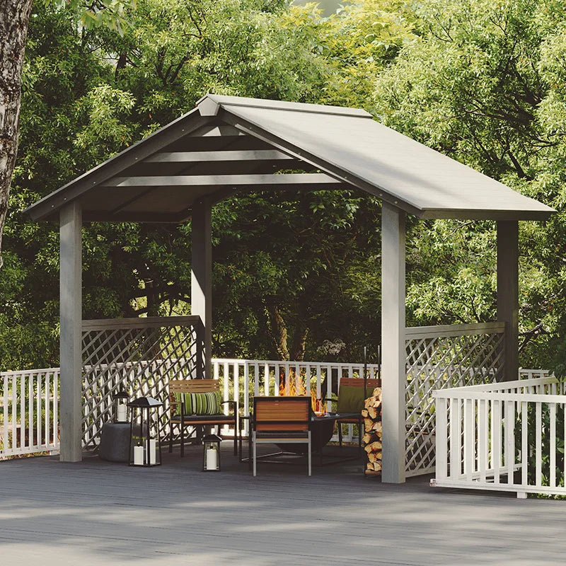 Garden anti-corrosion wood outdoor villa awning assembly outdoor yard climbing rattan shelf solid wood corridor rack