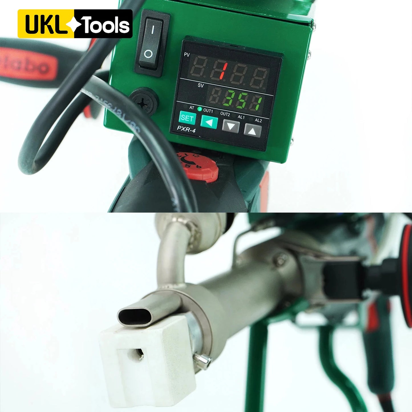 Geomembrane Double Heating System Plastic Hand Held Extrusion Welding Gun PVC Extrusion Equipment   High Heat Gun HDPE PP LDPE