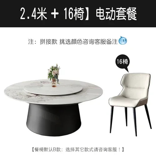 Giradischi elettrico lastra di roccia, tavolo rotondo in marmo, hotel di fascia alta, villa per grandi appartamenti